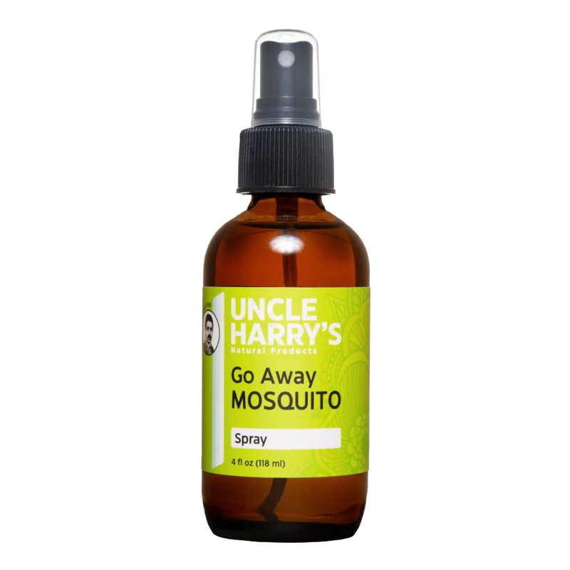 Amber glass spray bottle of natural mosquito repellent with essential oils blend, handcrafted in USA, perfect for Farm, Garden & Tool, Camping, and Best Sellers collections.