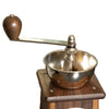 Handcrafted Santos Top-Crank German coffee mill with walnut wood base and stainless steel grinding bowl, ideal for Kitchen & Food, Brewing Coffee and Tea, and Best Sellers collections.