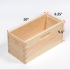 Handmade wooden deep nuc box with built-in handles, crafted in USA and Amish made, designed for five frames, featured in Farm, Garden & Tool, Beekeeping Supplies, and Best Sellers collections.