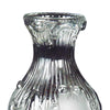 Handcrafted clear glass chimney featuring an embossed feather pattern, fitting #2 and #3 burners, perfect for Lamps & Lighting, Parts and Accessories, Chimneys and Globes, and Best Sellers collections.