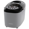 Compact electric bread maker machine in gray and black with digital control panel featuring 12 programmable settings, ideal for Kitchen & Food, Baking Supplies, and Kitchen Gadgets collections.