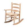 Handcrafted Amish-made child's rocker crafted from smooth unfinished ash wood, designed for comfortable and durable play, featured in Wooden Toys, Children's Toys, and USA Made collections.
