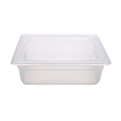Clear plastic dough proofing container with tight-fitting lid and 6-liter capacity, designed to maintain consistent humidity and temperature for perfect bread rising; ideal for Kitchen & Food, Cookware, Baking Supplies, and Bread Making collections.