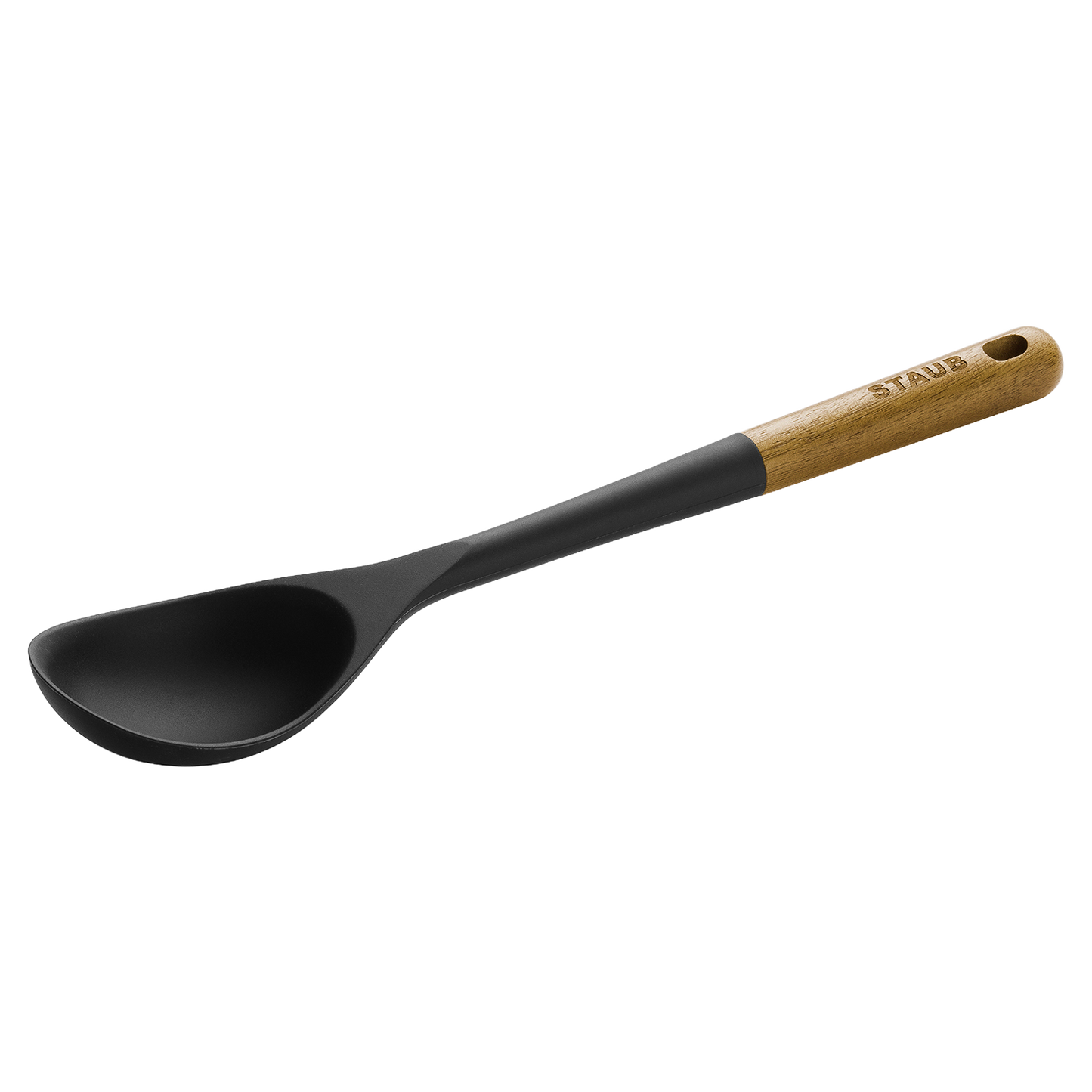 STAUB Silicone Serving Spoon with Acacia Wood Handle