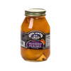 Glass jar of old-fashioned brandied peaches with a metal lid, showcasing preserved fruit in syrup, featured in Kitchen & Food, Food, Pantry, USA Made, Best Sellers, Promo Eligible collections.