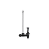 Polished sight glass spigot with clear glass tube and black plastic lever, designed to fit Royal Berkey water filters in Appliances and Water Heating and Treatment collections.