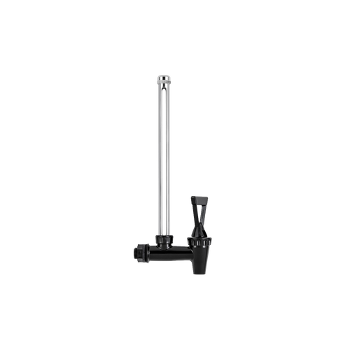 Polished sight glass spigot with clear glass tube and black plastic lever, designed to fit Royal Berkey water filters in Appliances and Water Heating and Treatment collections.