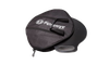 Round black transport bag with durable fabric and carrying handles, designed to protect and store a griddle and fire bowl for camping and outdoor use in Farm, Garden & Tool collections.