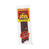 Clear plastic package containing a large strip of peppered beef jerky, labeled with colorful branding, suitable for Kitchen & Food, Snacks and Sweets, and Best Sellers collections.