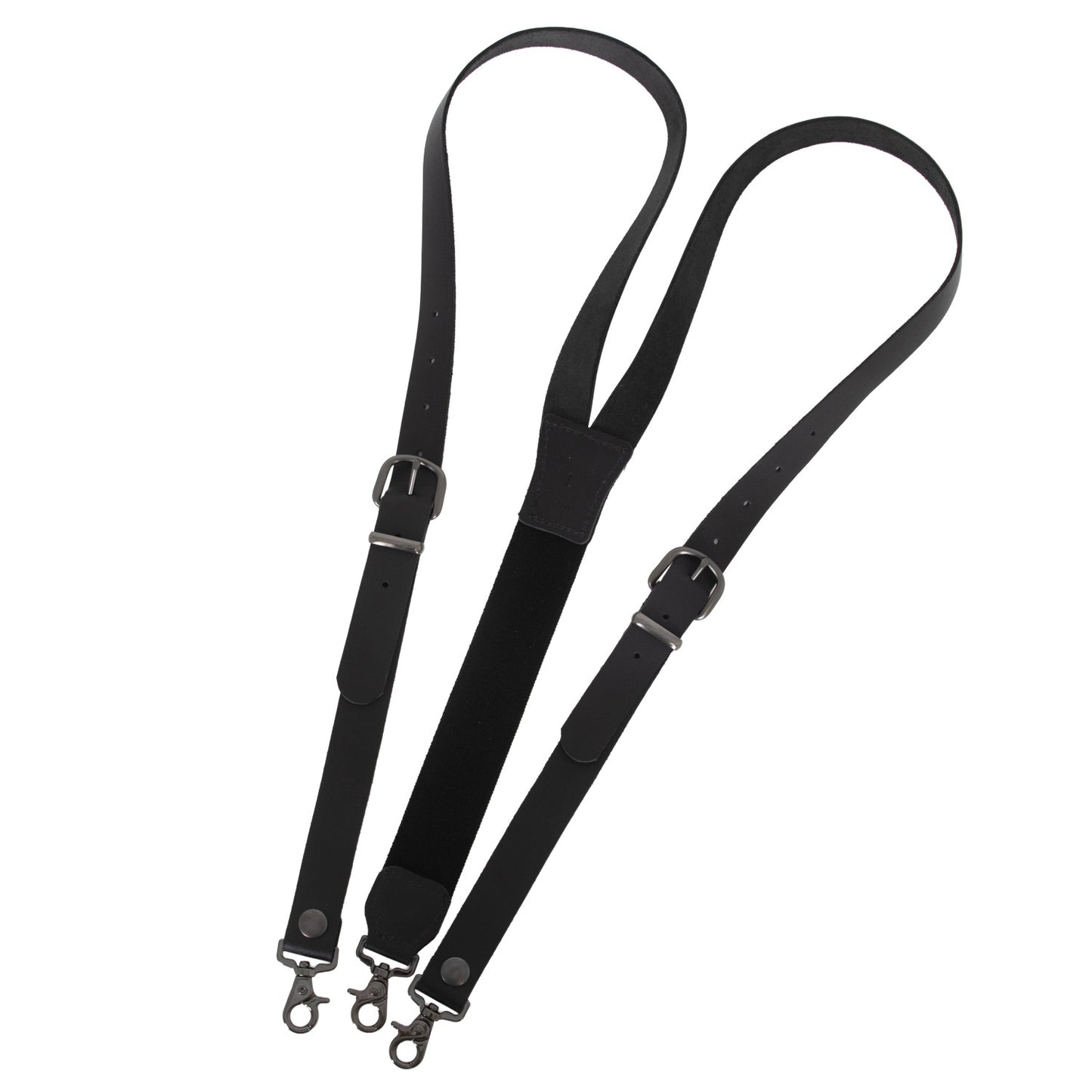 Amish-Made Leather Suspenders with Trigger Snaps