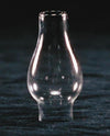 Clear glass oil lamp chimney with a tapered shape and 3/4-inch base, suitable for Lamps & Lighting, Parts and Accessories, and Chimneys and Globes collections.