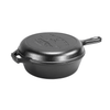 Handcrafted cast iron combo cooker featuring a Bucking Bronco design, made in USA, perfect for Kitchen & Food, Cast Iron, Cookware, USA Made, and Best Sellers collections.