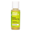 Handcrafted 2 oz bottle of herbal coconut oil infused with nourishing hemp, designed for hair and scalp moisture and softness, made in USA, featured in Health & Wellness and Grooming collections.