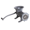 Heavy-duty hand-crank meat grinder with tough Xylon coating and sturdy cast metal body, designed for regular use in Kitchen & Food, Specialty Equipment, and Butchering Supplies collections.