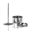 Stainless steel replacement inner cup components for a coffee percolator, designed for durability and precision, ideal for camping, kitchen, and brewing coffee collections.