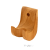 Unfinished cherry wood holder for noodle cutter with smooth curves and mounting hole, handcrafted in USA, fitting Kitchen & Food, Food Prep, Amish Made, and Best Sellers collections.