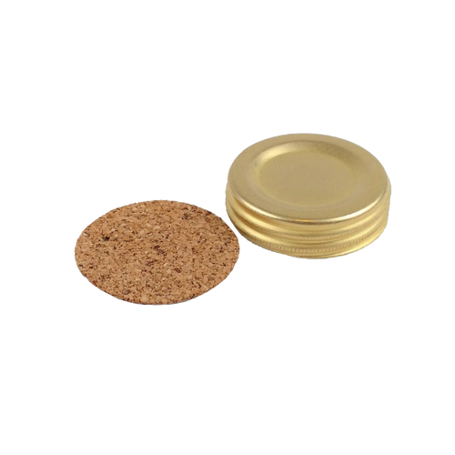 Brass oil lamp cap with a cork insert, featuring 1-inch female coarse threads, designed as a replacement part for lamps, included in Lamps & Lighting, Parts and Accessories, Lamp Burners and Collars, Best Sellers, Promo Eligible collections.