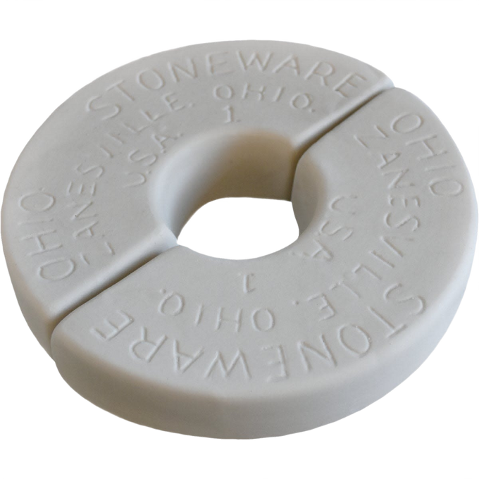 Durable stoneware weight stones made in the USA to fit numbered crocks, crafted for keeping food submerged during fermenting and pickling in Kitchen & Food, Food Preservation, and USA Made collections.