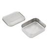 Open reusable stainless steel snack container with sleek, durable design, ideal for zero waste packing in Kitchen & Food, Storage and Serving, and Best Sellers collections.