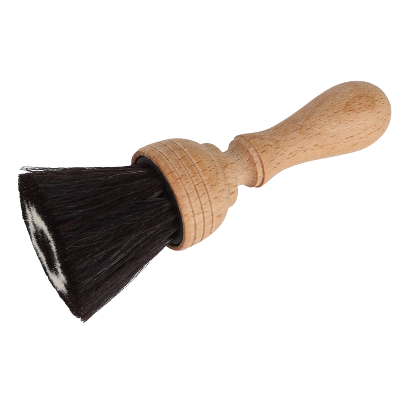 Handcrafted soft goat hair dust brush with smooth wooden handle, ideal for gently cleaning delicate surfaces, featured in Home & Decor, Household Cleaning, and Best Sellers collections.