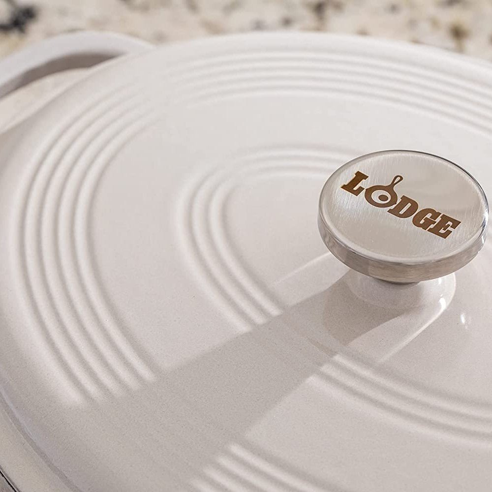 Lodge Enameled Cast Iron 7 Qt Oval Dutch Oven