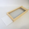 Handcrafted Amish-made wooden 5-frame varroa mite screen base with fine metal mesh and a removable debris board, ideal for Farm, Garden & Tool, Beekeeping Supplies, USA Made, and Best Sellers collections.