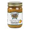 Glass jar of handcrafted sweet and spicy pepper mustard with natural grain texture, made in USA, ideal for Kitchen & Food, Pantry, Best Sellers, Promo Eligible collections.