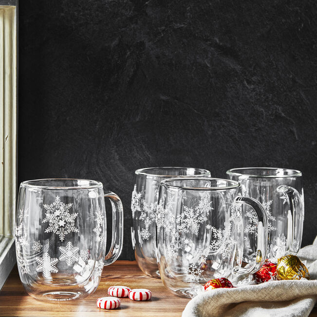 ZWILLING Sorrento 4-Piece Snowflake Coffee Mug Set