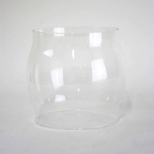 Clear replacement glass globe with a curved shape designed for kerosene lanterns, suitable for Lamps & Lighting, Emergency Supplies, Gas Lights, and Best Sellers collections.
