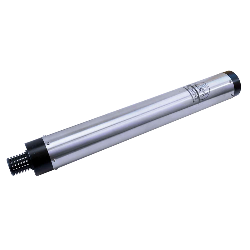 Handcrafted stainless steel water well cylinder with corrosion-resistant #304 stainless steel body and non-corrosive food-safe internal components, made in USA, ideal for water pumps and appliance collections.