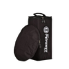 Durable black ripstop fiber transport bag with padded walls and zipper, designed for safely carrying and storing lamps and reflectors, ideal for camping and outdoor use.