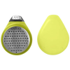 Yellow ergonomic citrus zester with stainless steel grater and channel knife, designed for comfortable palm use, perfect for Kitchen & Food, Kitchen Gadgets, Cooking Helpers, and Best Sellers collections.