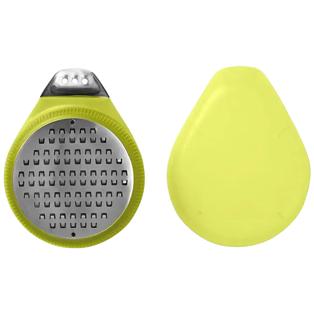 Yellow ergonomic citrus zester with stainless steel grater and channel knife, designed for comfortable palm use, perfect for Kitchen & Food, Kitchen Gadgets, Cooking Helpers, and Best Sellers collections.