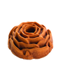 Golden-baked rose-shaped cake with detailed floral pattern, showcasing handmade quality and perfect for Kitchen & Food, Cookware, Baking Supplies, USA Made, and Best Sellers collections.