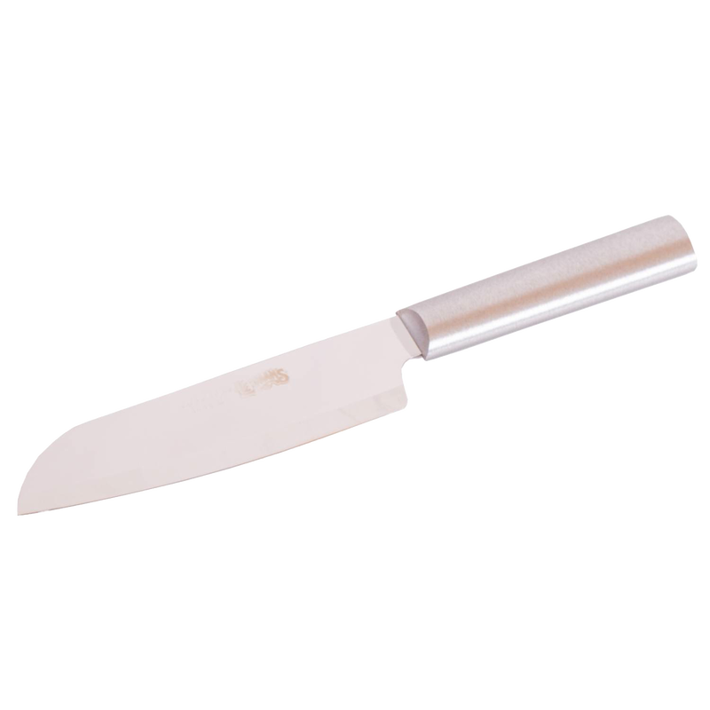 Stainless steel utility knife with a 4-3/4-inch blade and solid handle, handcrafted in the USA, featured in Farm, Garden & Tool, Kitchen Knives, and Best Sellers collections.