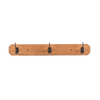 Handcrafted oak wallboard with three sturdy metal hooks, Amish made in the USA, ideal for organizing coats in Home & Decor, Decor, Household Helpers, and Best Sellers collections.