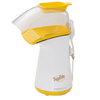 Compact electric hot air popcorn popper in white and yellow, designed for healthier, oil-free popcorn preparation, featured in Kitchen & Food, Food, and Popcorn collections.