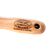 Close-up of a natural wood handle with engraved DeWit logo and lifetime guarantee, showcasing handcrafted quality for Farm, Garden & Tool, Garden Accessories, Best Sellers, and Promo Eligible collections.