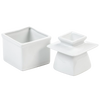 White porcelain butter keeper with separate lid designed to keep butter soft at room temperature, handcrafted piece ideal for kitchen, specialty equipment, and storage use.