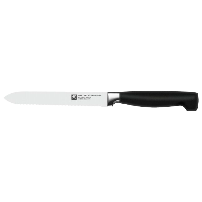 ZWILLING Four Star 5-Inch Serrated Utility Knife