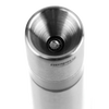 Close-up of a stainless steel one-hand salt mill's grinding mechanism, designed for effortless seasoning in Kitchen & Food and Kitchen Gadgets collections.