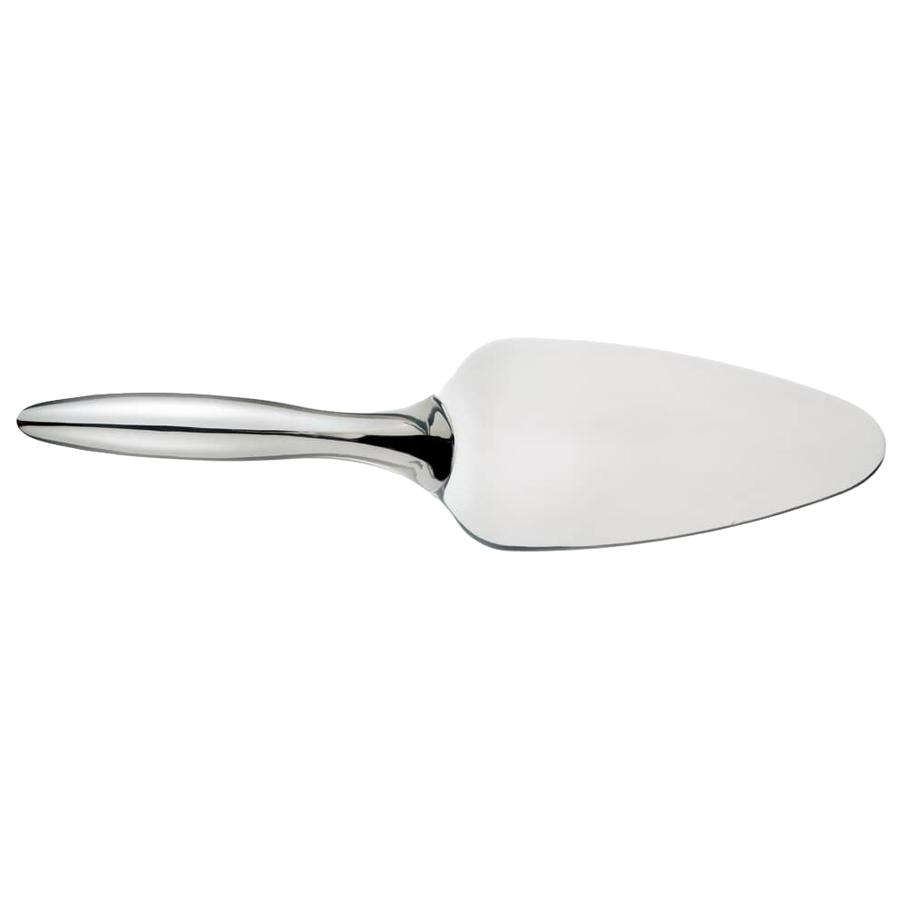 Heavy gauge stainless steel pie server with a gleaming mirror finish, designed for durability and ease in serving desserts, featured in Kitchen & Food, Storage and Serving, Best Sellers collections.