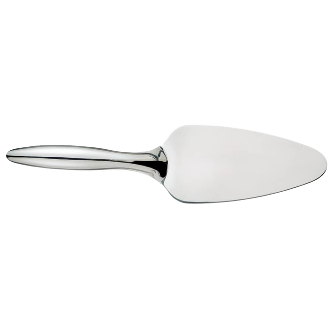 Heavy gauge stainless steel pie server with a gleaming mirror finish, designed for durability and ease in serving desserts, featured in Kitchen & Food, Storage and Serving, Best Sellers collections.