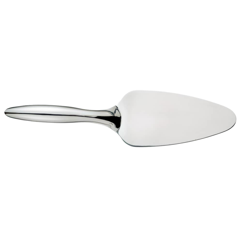 Heavy gauge stainless steel pie server with a gleaming mirror finish, designed for durability and ease in serving desserts, featured in Kitchen & Food, Storage and Serving, Best Sellers collections.