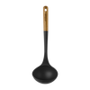 STAUB Silicone Soup Ladle with Acacia Wood Handle