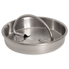 Handcrafted solid stainless steel lid with welded bail handle, featuring a brushed finish and designed for durability, ideal for Home & Decor and Farm collections.
