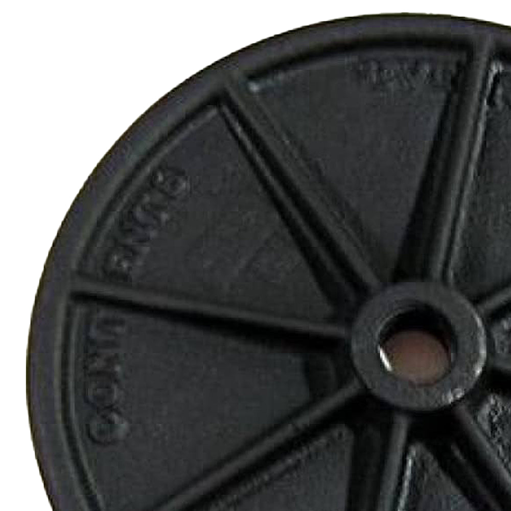 Heavy-duty cast metal pressing disc made in USA for use with 8 quart stuffer, ideal for Kitchen & Food, Specialty Equipment, Butchering Supplies, USA Made, Best Sellers, and Promo Eligible collections.