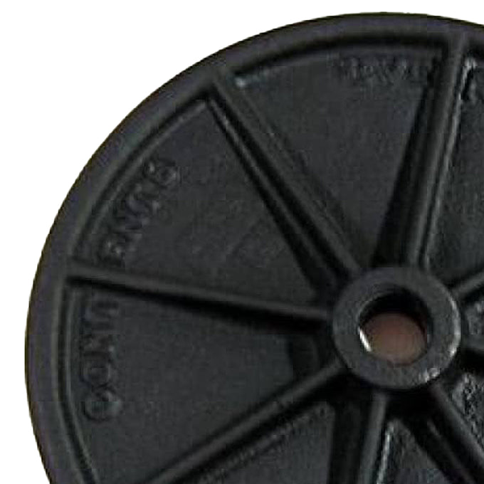 Heavy-duty cast metal pressing disc made in USA for use with 8 quart stuffer, ideal for Kitchen & Food, Specialty Equipment, Butchering Supplies, USA Made, Best Sellers, and Promo Eligible collections.