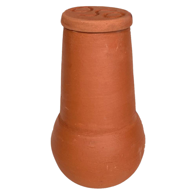 Unglazed terra cotta watering pot in natural clay color, handcrafted for efficient irrigation in small gardens and planters, featured in Farm, Garden & Tool, Garden Accessories, and Best Sellers collections.