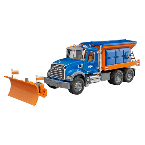 Bruder Toys MACK Granite Winter Service Truck with Snow Plow